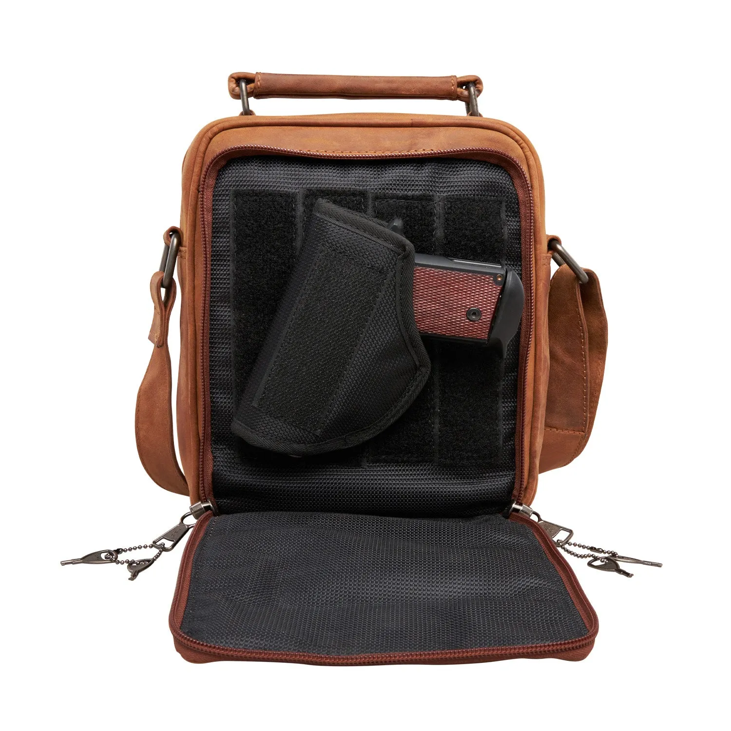 Logan Leather Conceal Carry Unisex Crossbody Bag