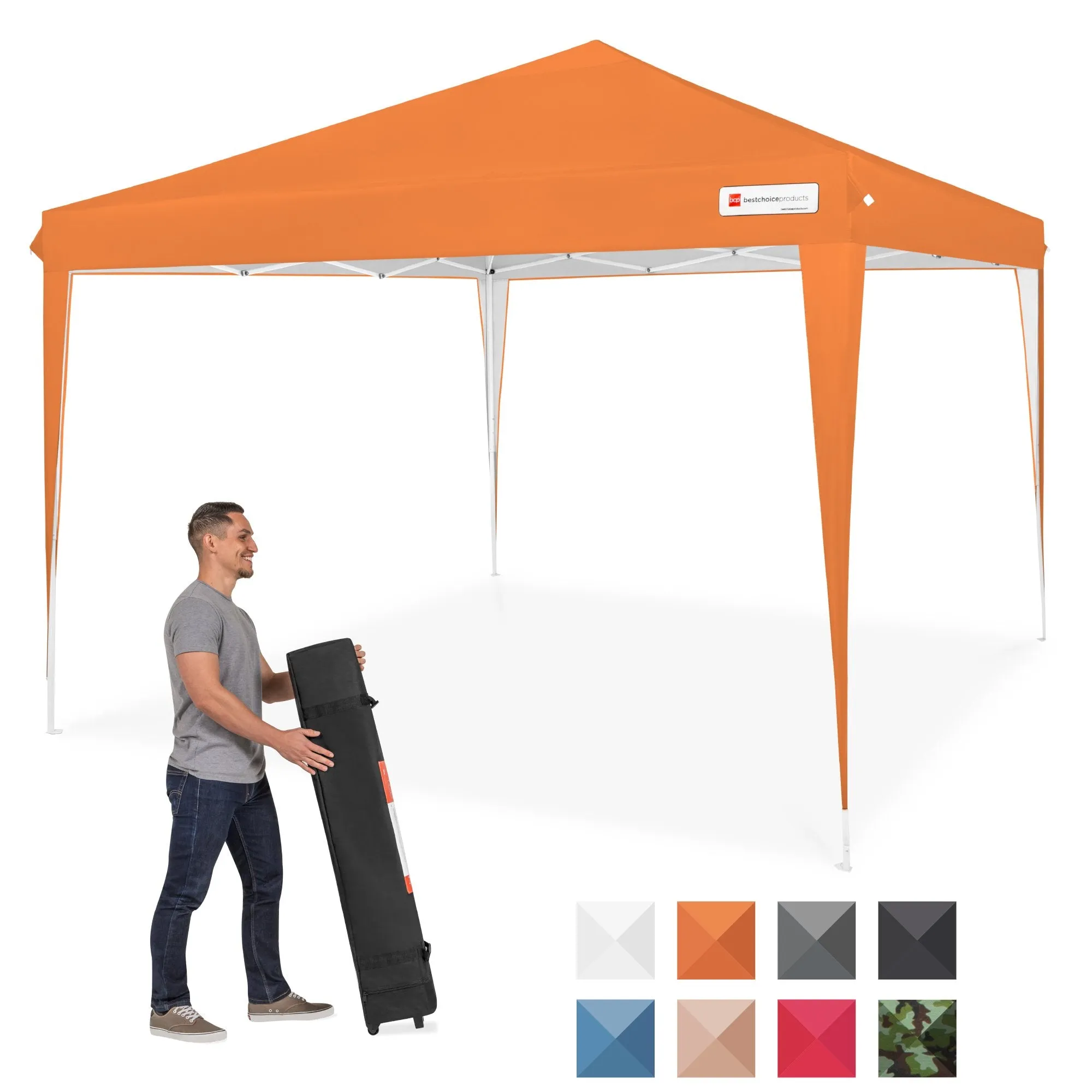 Outdoor Portable Pop Up Canopy Tent w/ Carrying Case, 10x10ft