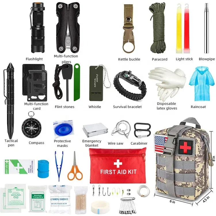 Outdoor survival equipment  Sports bags Other Camping & Hiking Gear first aid kit emergency survival kit survival set