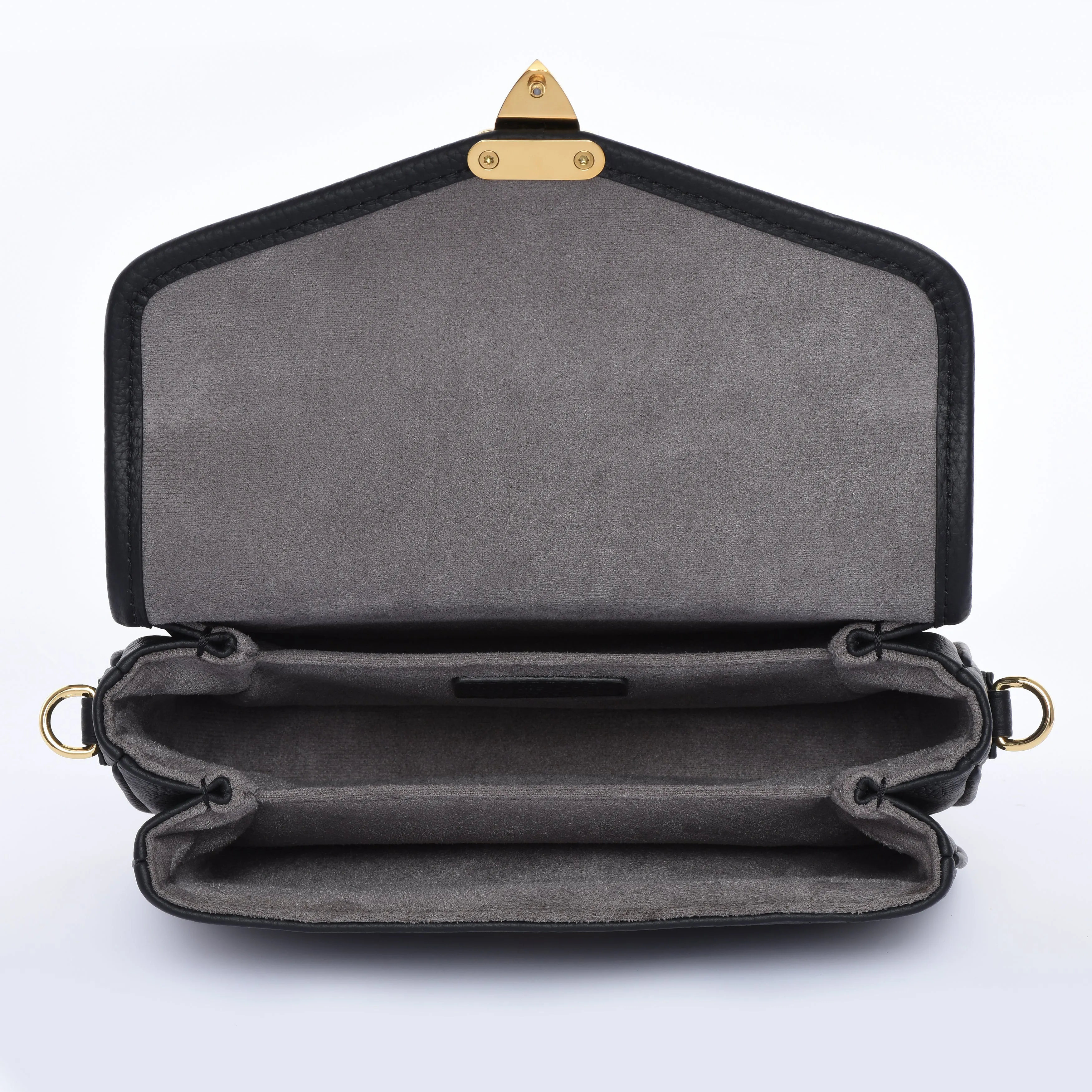 PRE ORDER Black Togo Leather - "Le Petit Paris15" Crossbody bag
