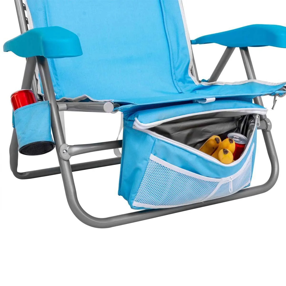 Premium Backpack Beach Chair with Cooler Bag, Set of 2