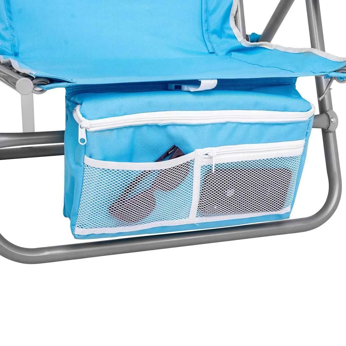 Premium Backpack Beach Chair with Cooler Bag, Set of 2