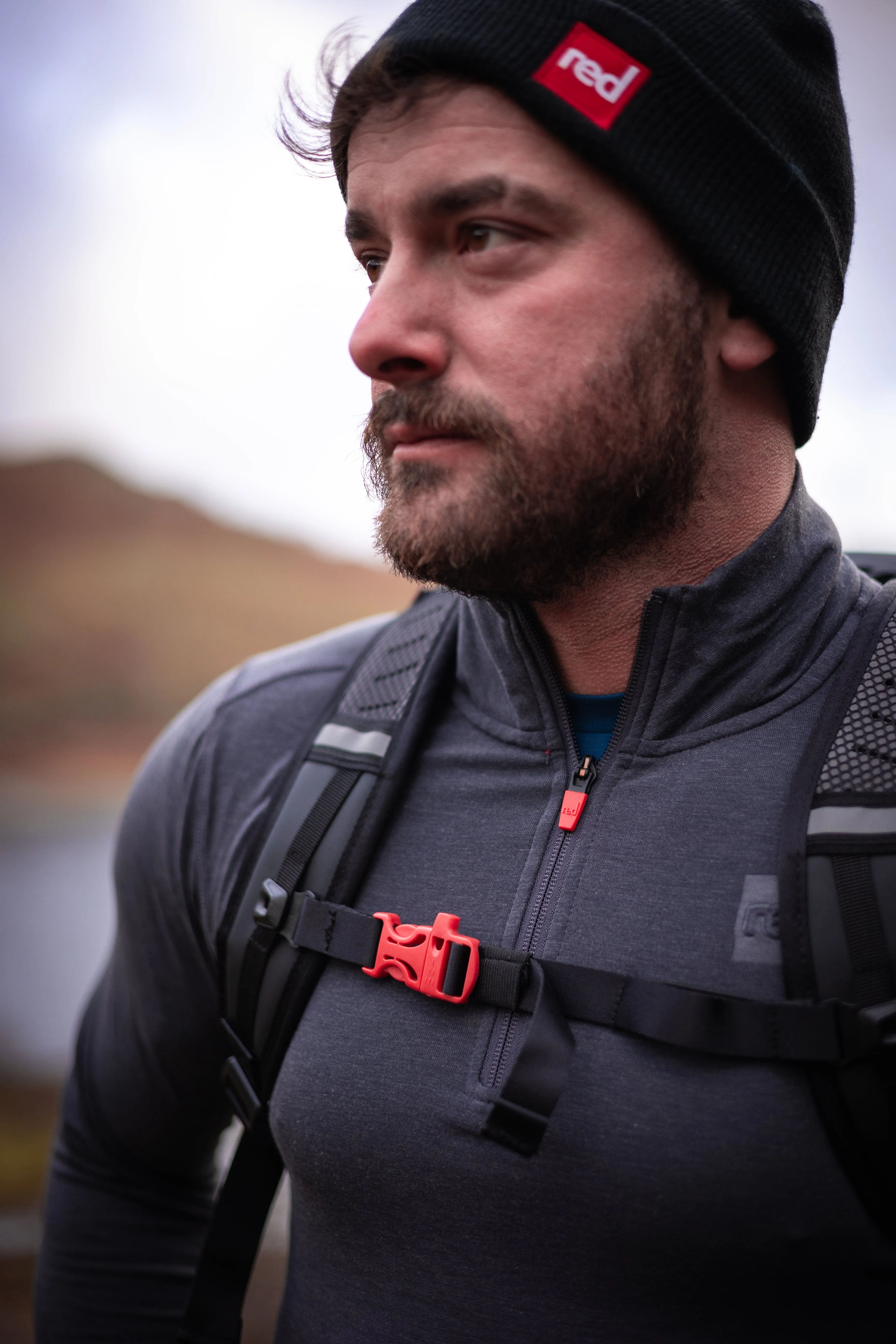 RED PADDLE WATERPROOF BACKPACK 30L BLACK