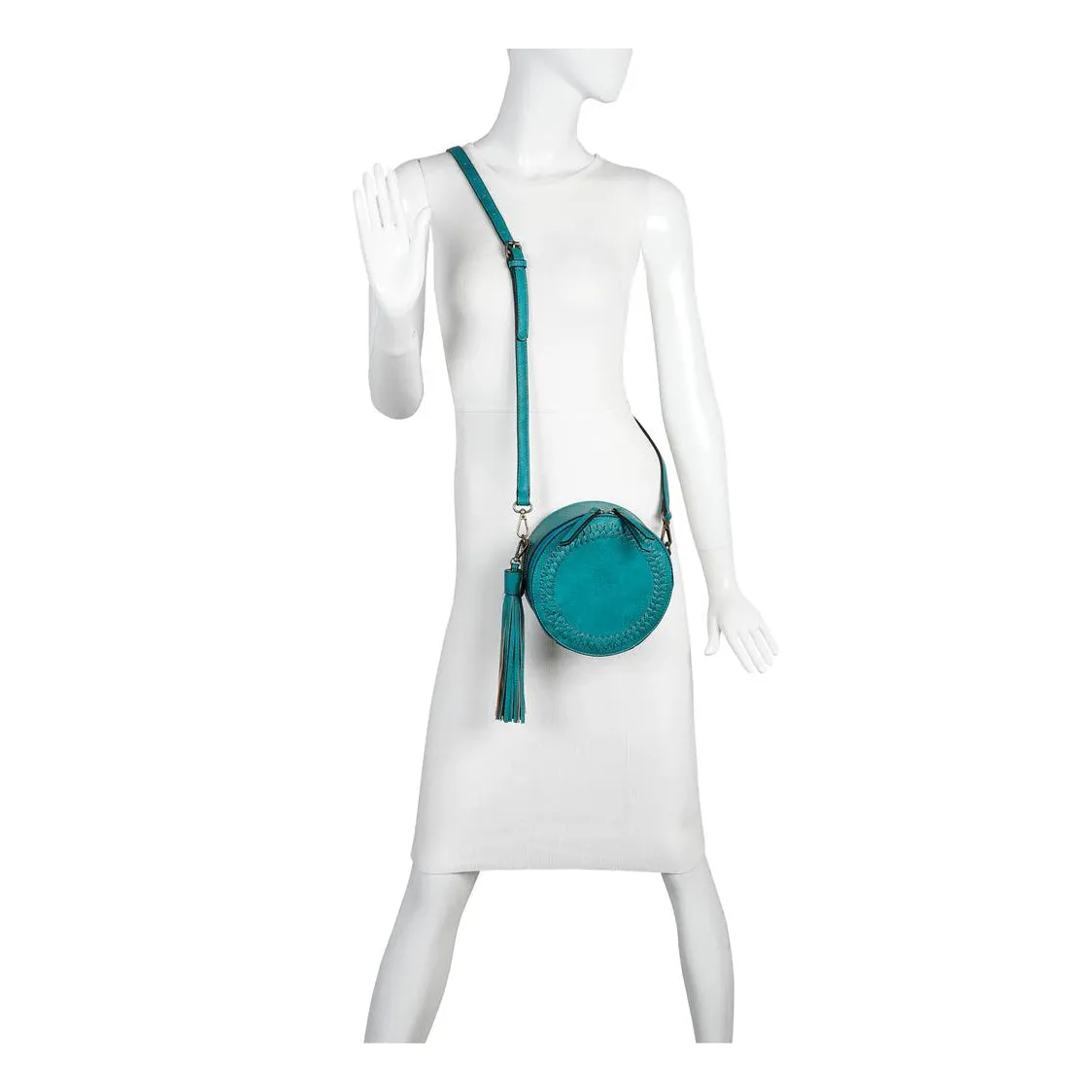 Round Crossbody Teal*