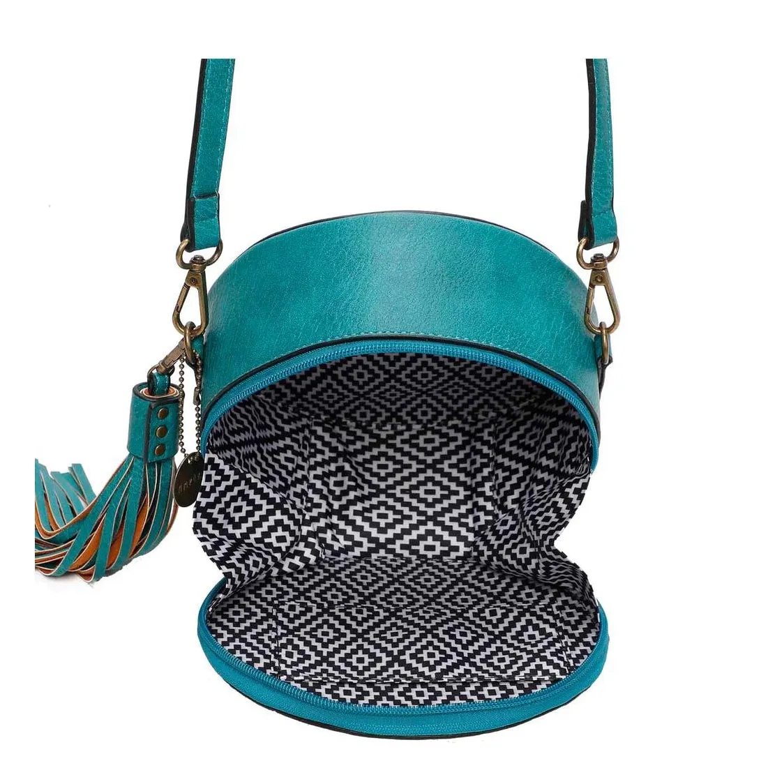 Round Crossbody Teal*