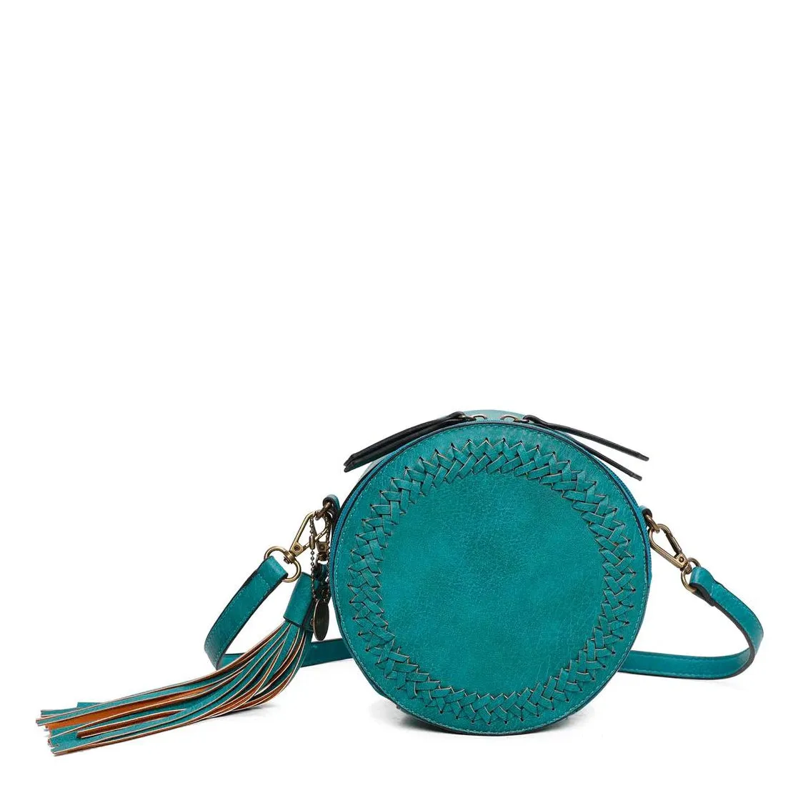 Round Crossbody Teal*