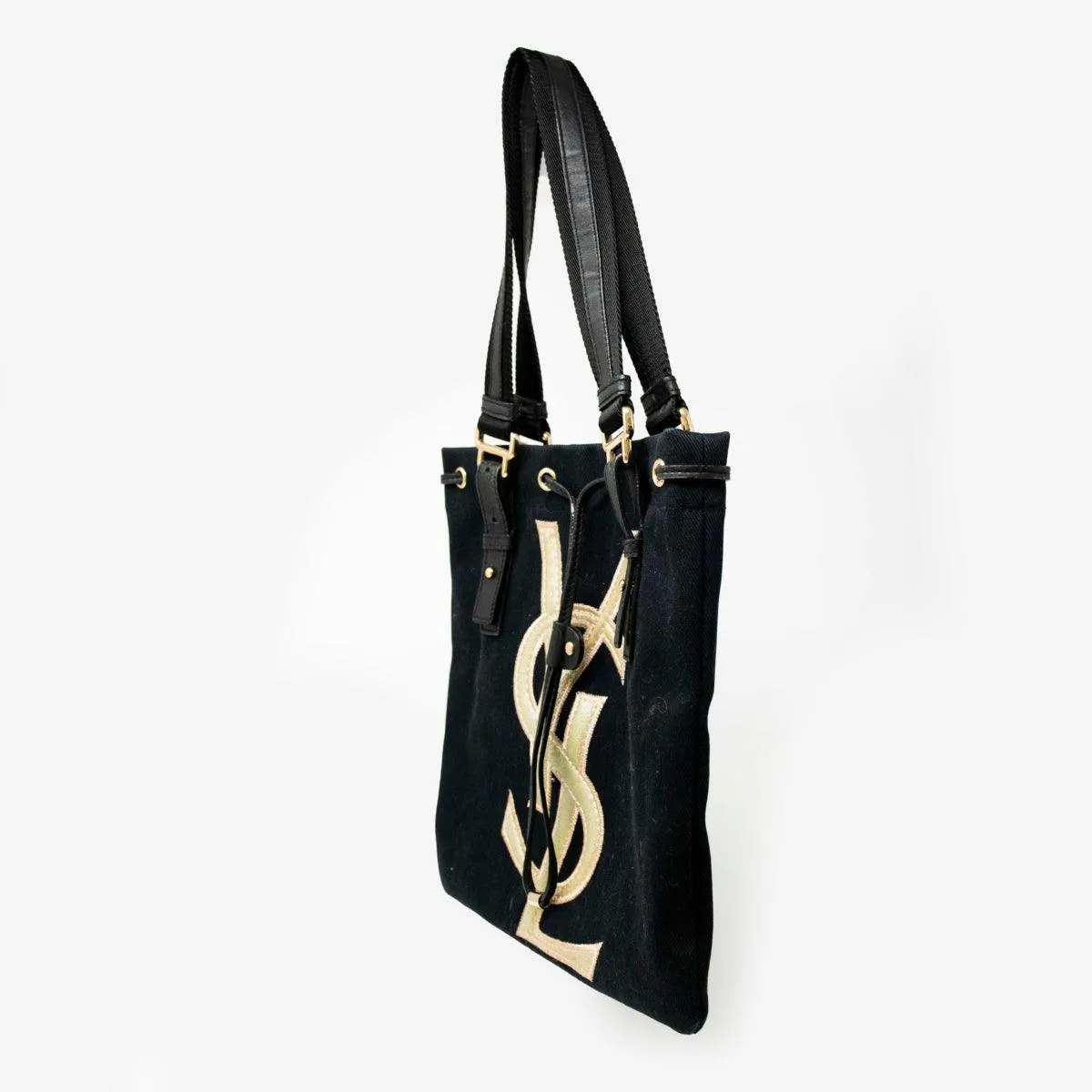 Saint Laurent Vintage Black Kahala Tote