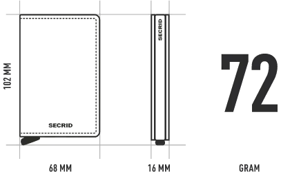 Secrid Premium Slimwallet Emboss Lines Black