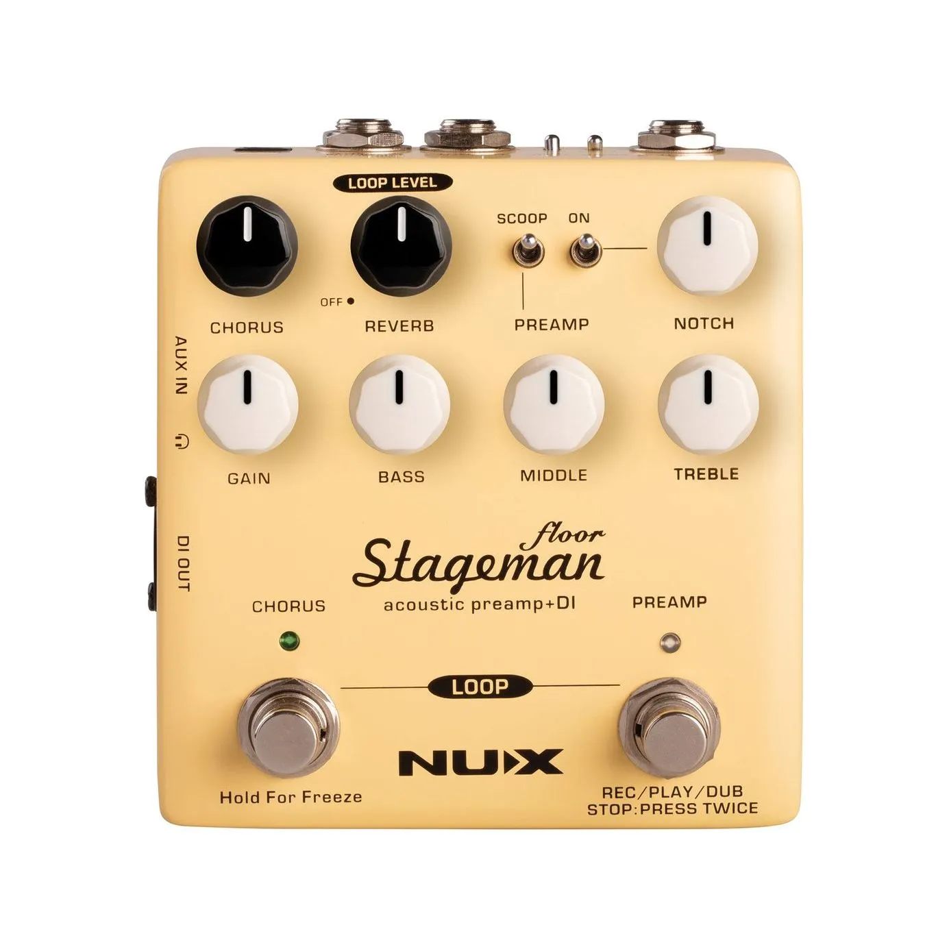 Stageman Floor Acoustic Preamp DI Pedal