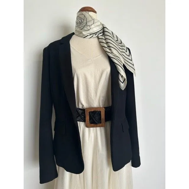 Stylish Silky Scarf - Cream Chanel