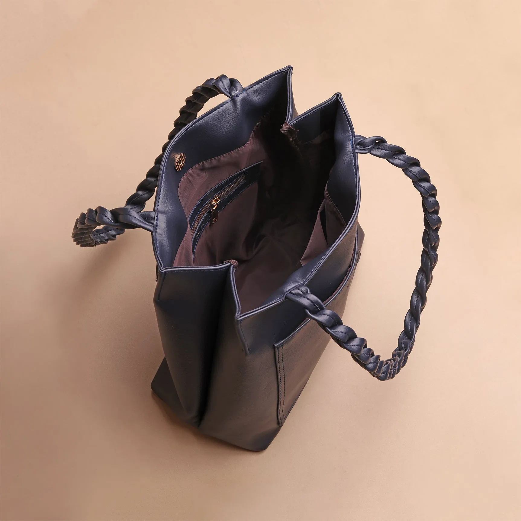 Tas Tote Wanita Silvertote Nathalie Navy