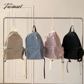 Tavimart Student backpack, female multiple pocket commuting backpack, leisure large capacity travel backpack, South Korea