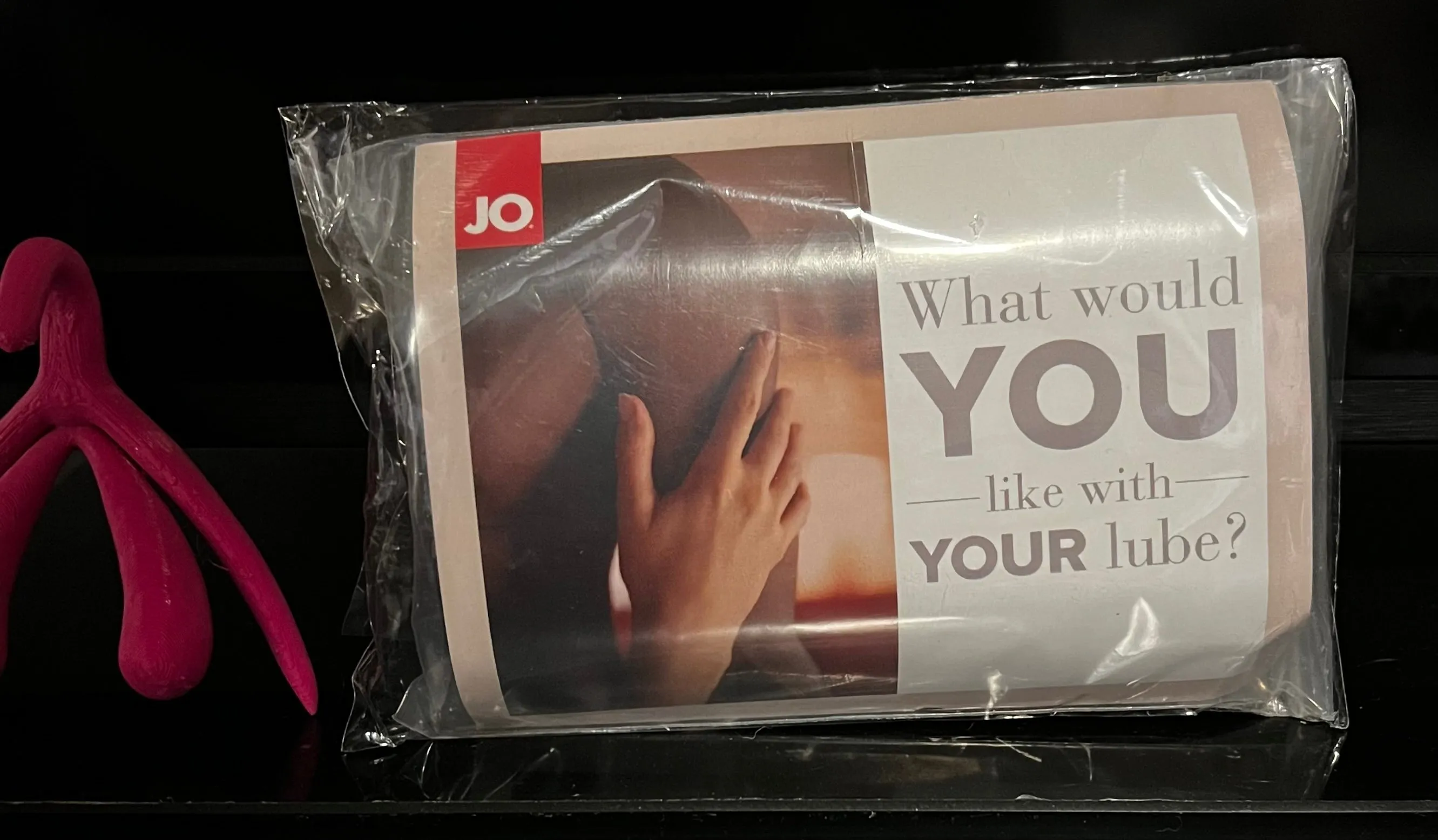 Three travel size lube