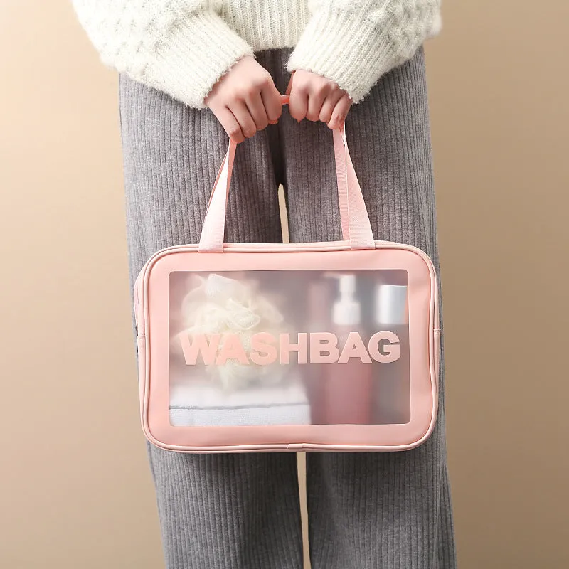 Transparent PVC Frosted Storage Bag, HG0122