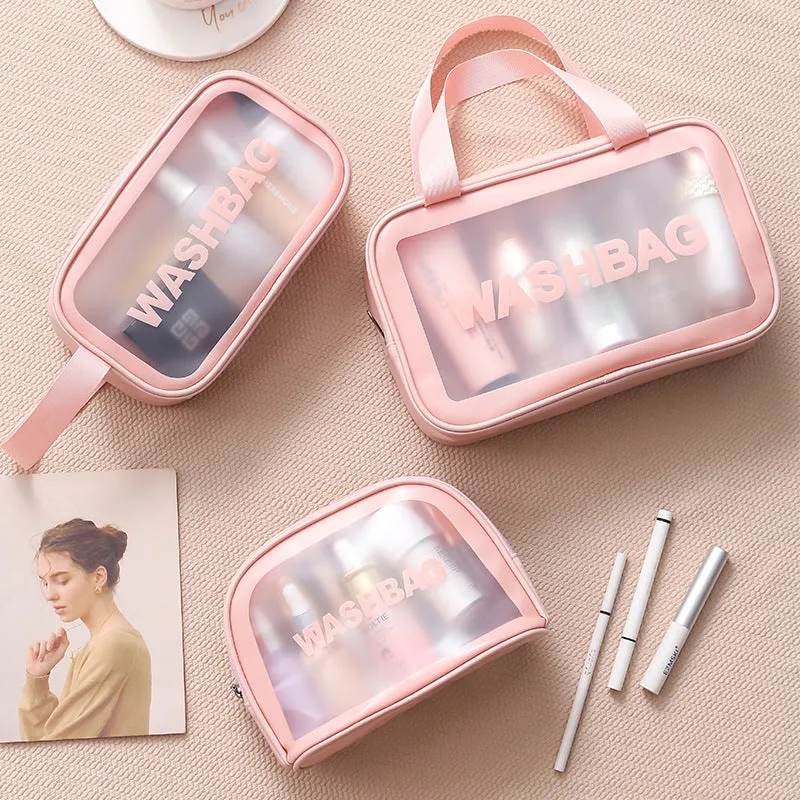 Transparent PVC Frosted Storage Bag, HG0122