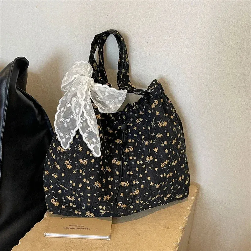 UAKISS  - High Quality Nylon Zipper Printed Fashionable Trend Large Capacity Commuting Shoulder Bag 2024 New Women's Handbag Tote Bag