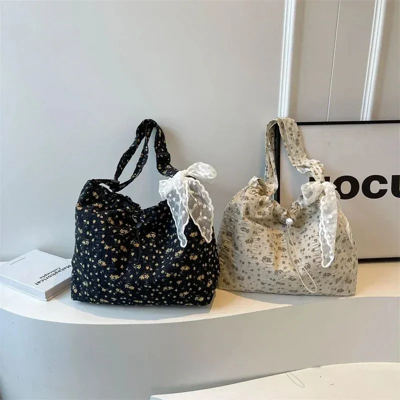 UAKISS  - High Quality Nylon Zipper Printed Fashionable Trend Large Capacity Commuting Shoulder Bag 2024 New Women's Handbag Tote Bag