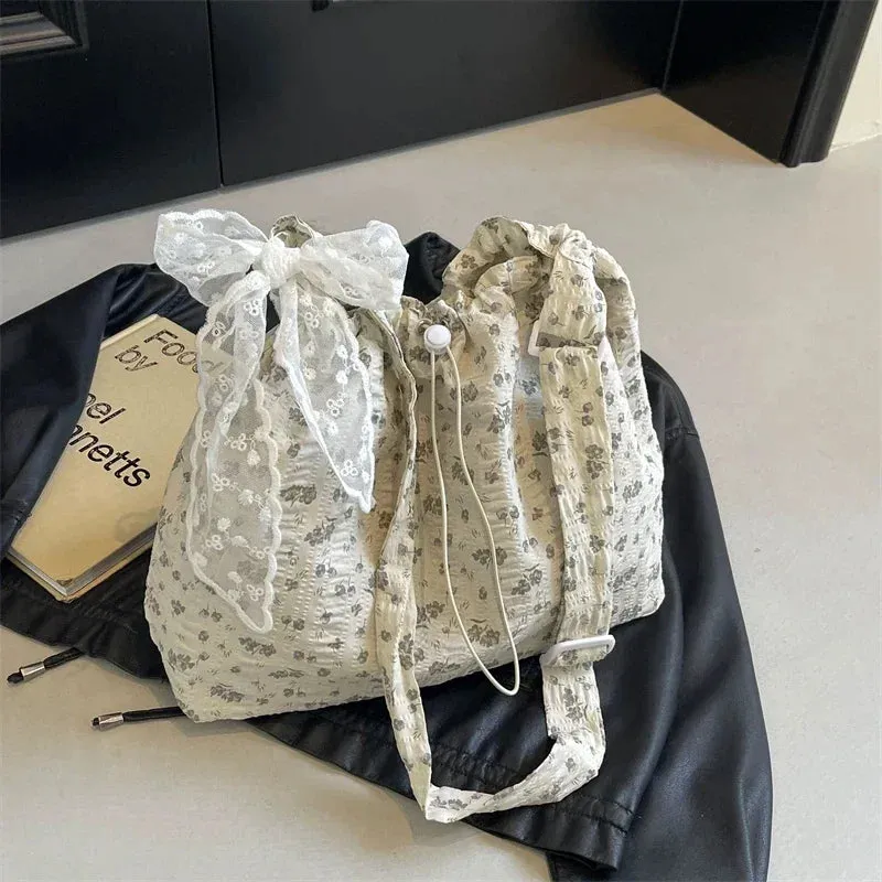 UAKISS  - High Quality Nylon Zipper Printed Fashionable Trend Large Capacity Commuting Shoulder Bag 2024 New Women's Handbag Tote Bag
