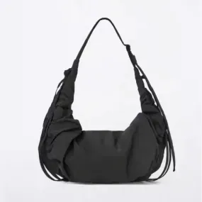 UAKISS  -  New Simple and Casual Solid Color Nylon Large Capacity Women's Dumpling Bag Shoulder Bag for Travel and Commuting