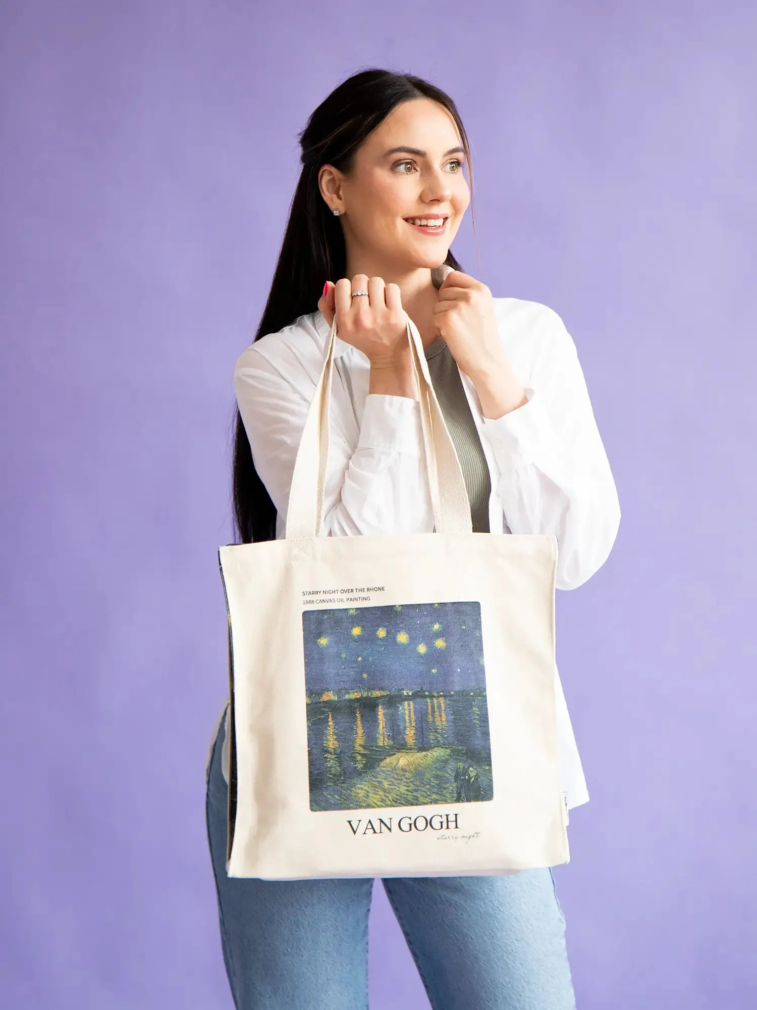 Van Gogh Starry Night Over the Rhône - Tote Bag