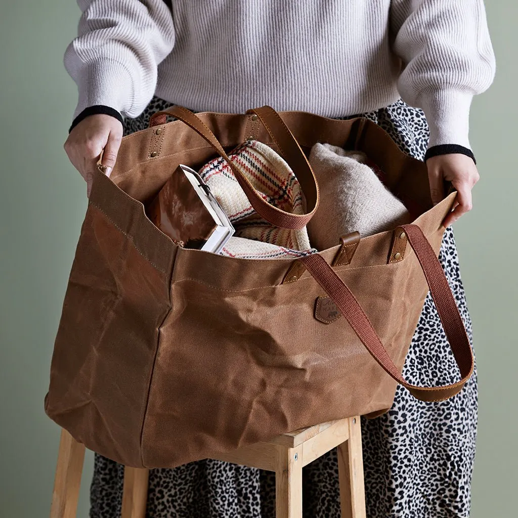 Waxed Canvas Tote Bag