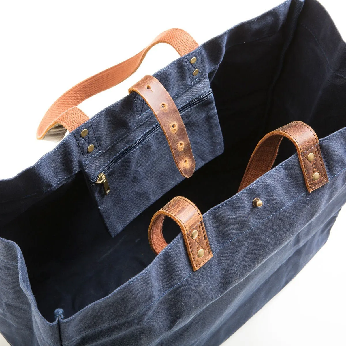 Waxed Canvas Tote Bag
