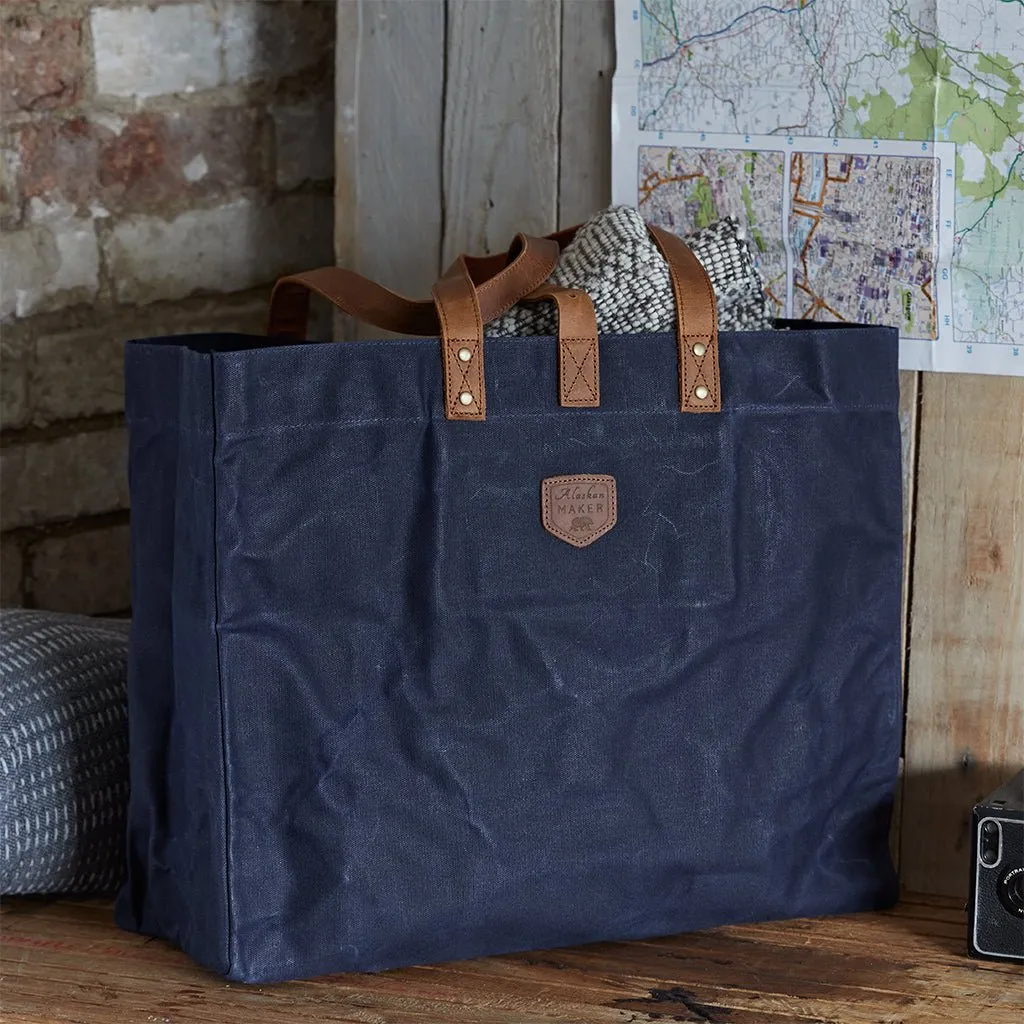 Waxed Canvas Tote Bag
