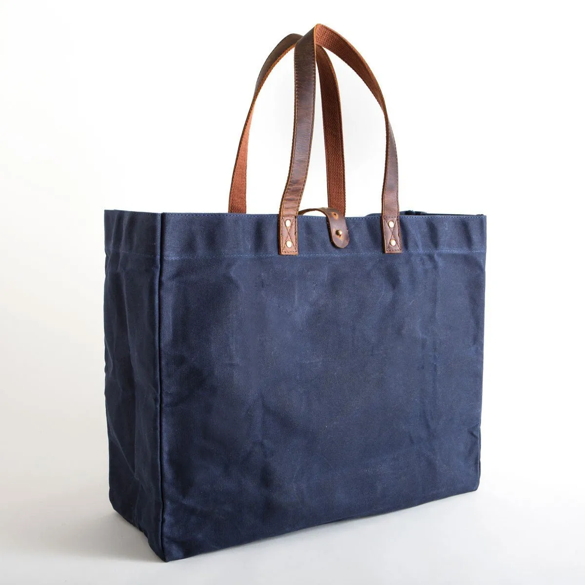Waxed Canvas Tote Bag
