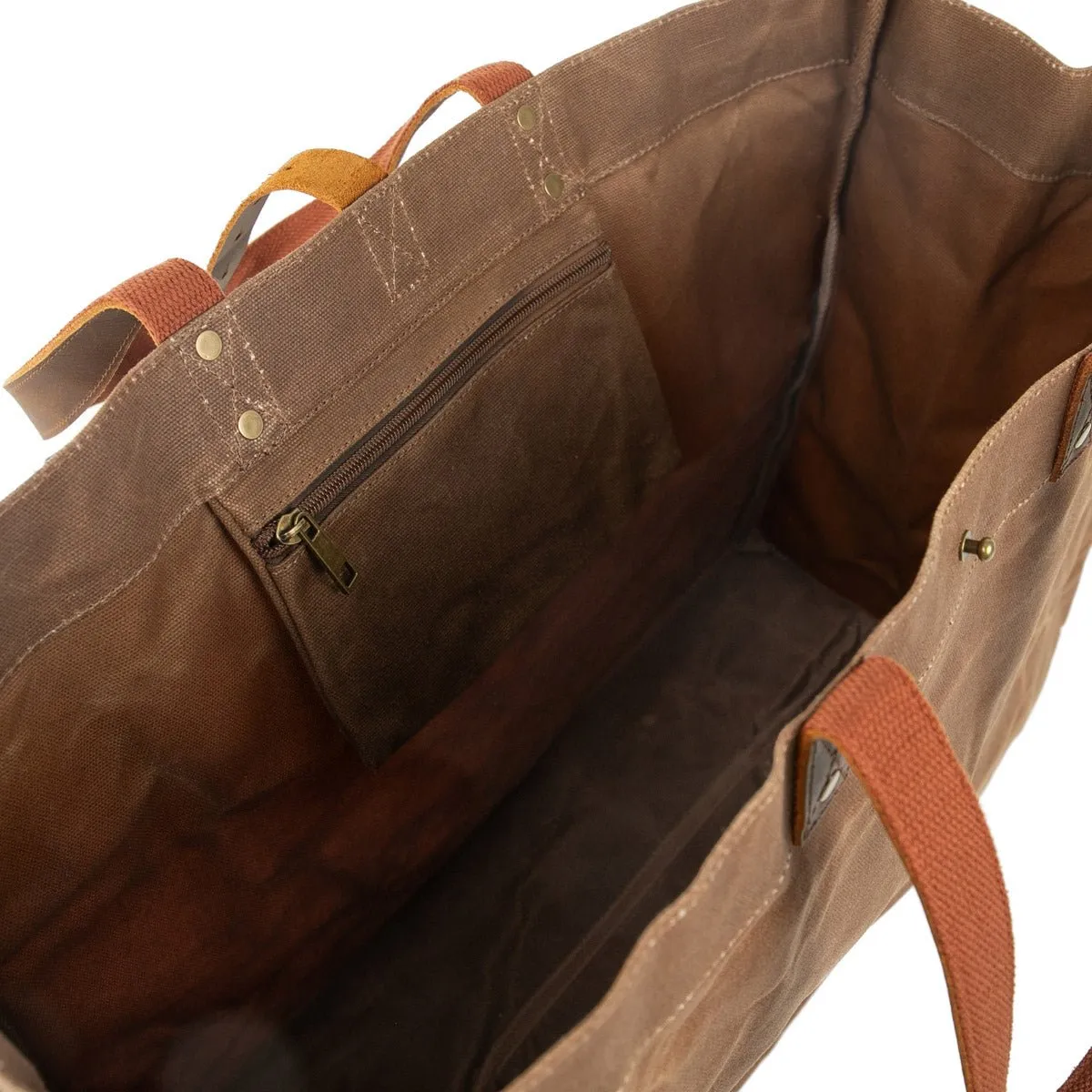 Waxed Canvas Tote Bag
