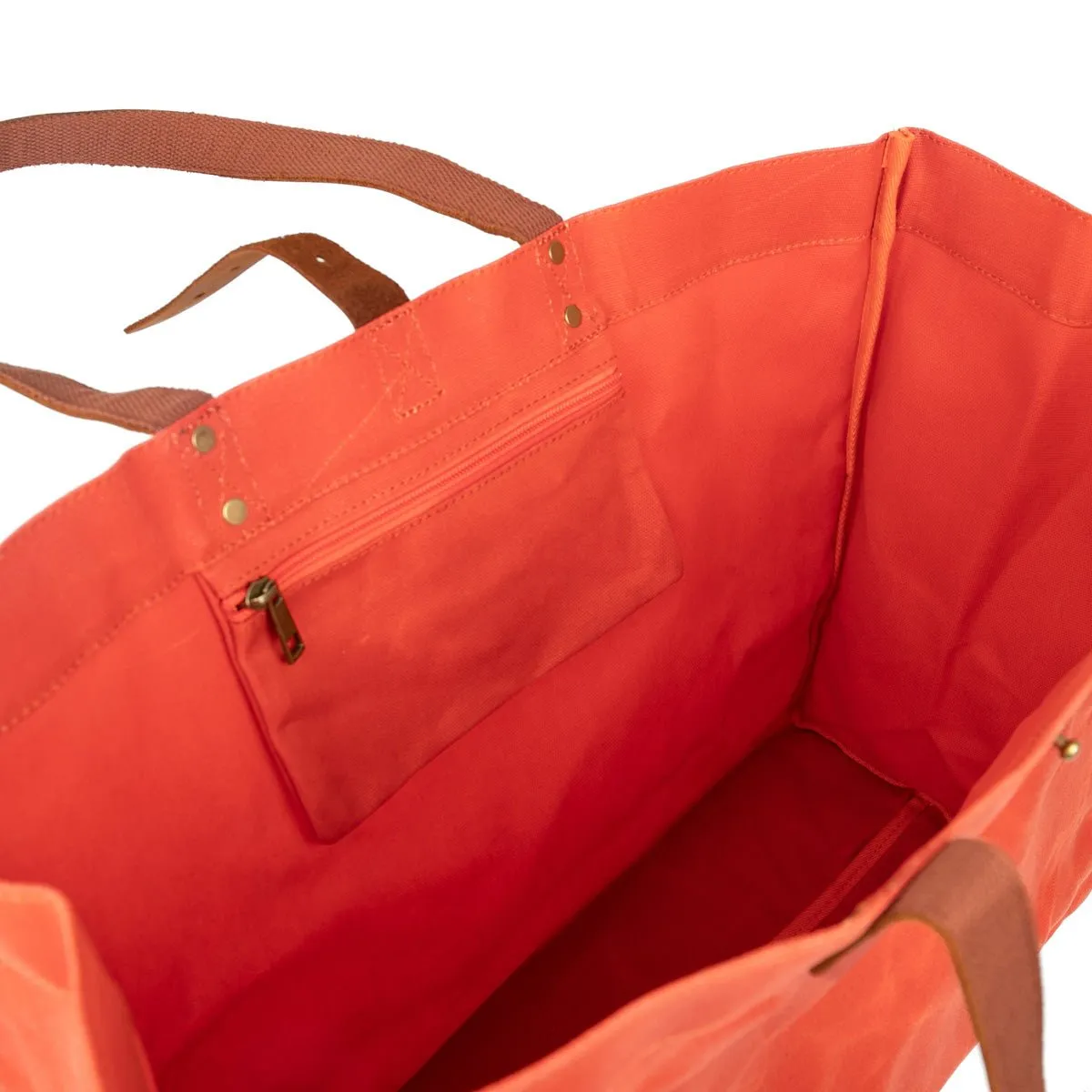 Waxed Canvas Tote Bag