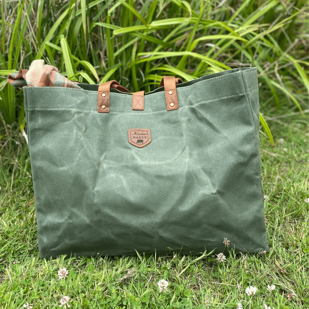 Waxed Canvas Tote Bag