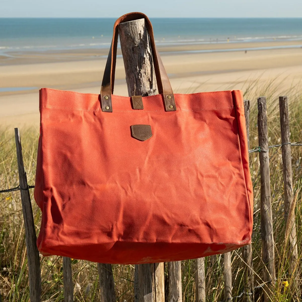 Waxed Canvas Tote Bag